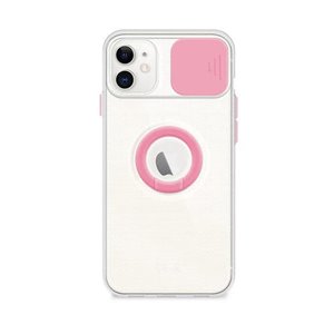 Funda iPhone 11 Transparente con Anilla y Cubre Cámara