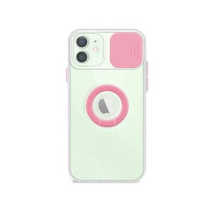 Funda iPhone 12 Mini Transparente con Anilla y Cubre
