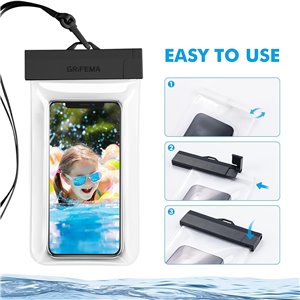 GRIFEMA GH01, [2 Unidades] Funda Impermeable Móvil