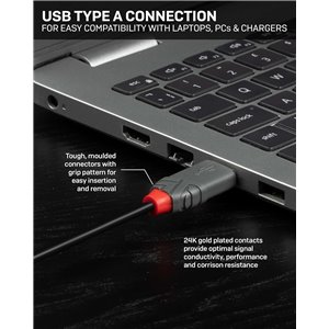 LINDY Cable Mini USB 36725 5 m Negro