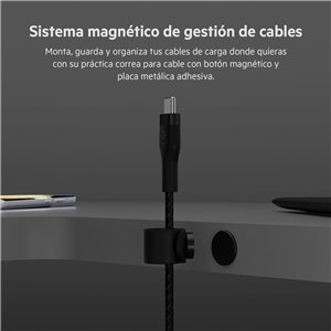 Belkin BoostCharge Pro Flex cable trenzado USB-C a USB-C, cable de carga rápida