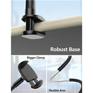 TRYONE Soporte Movil Teléfono - Soporte Flexible con Brazo de Cuello de Cisne