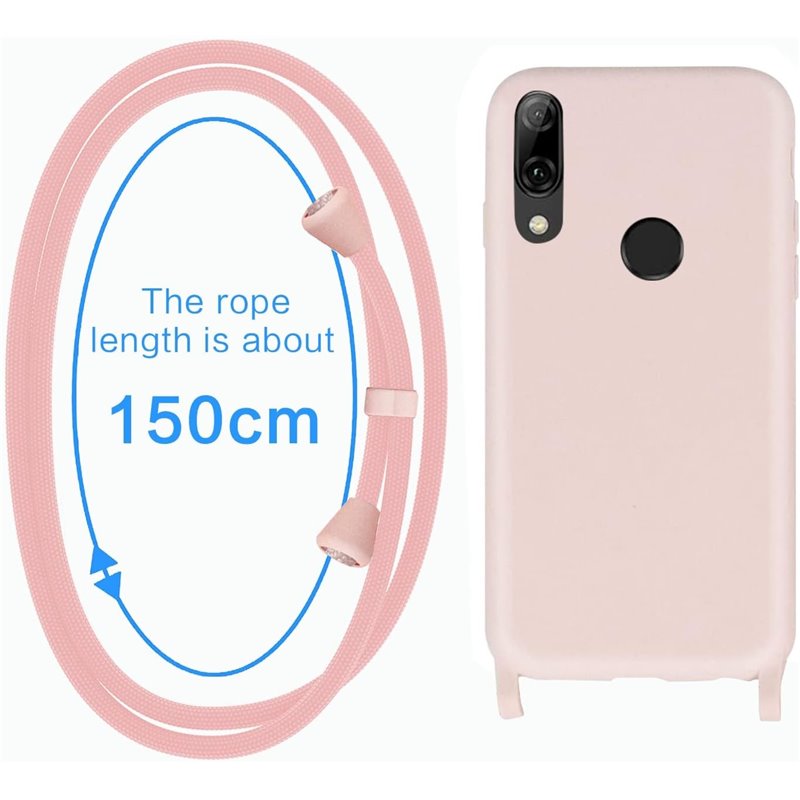 GoodcAcy Funda con Cuerda para Huawei P Smart 2019/2020 Rosa