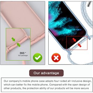 GoodcAcy Funda con Cuerda para Huawei P Smart 2019/2020 Rosa