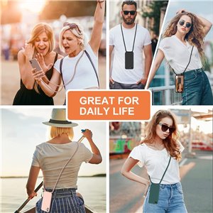 GoodcAcy Funda con Cuerda para Huawei P Smart 2019/2020 Rosa