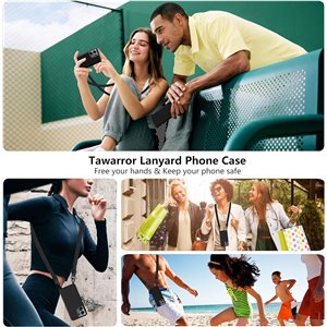 Funda con Cuerda para Xiaomi Redmi Note 13 5G, Negra