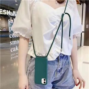 Funda con Cuerda para iPhone 12/iPhone 12 Pro , con Cordón . Azul Oscuro