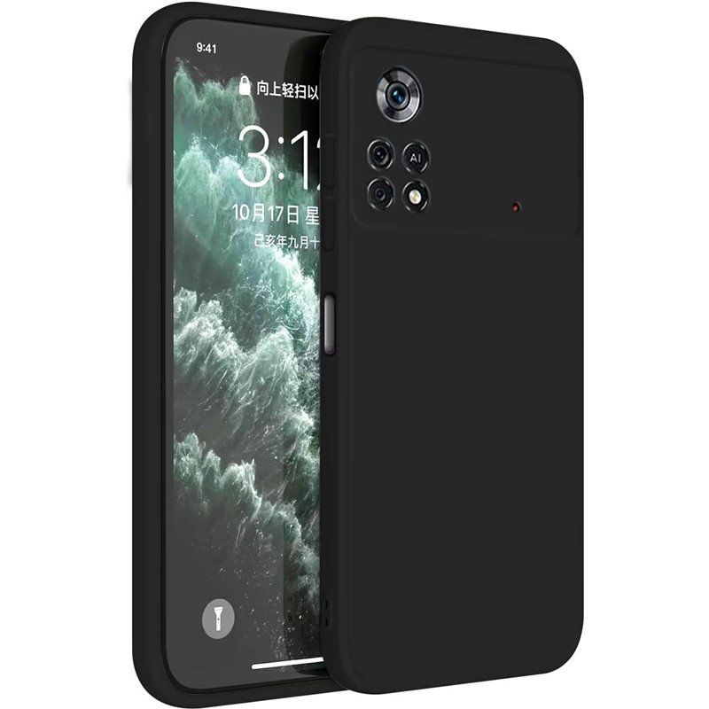 Funda para Poco X4 Pro 5G 6.67" Silicona .Negra