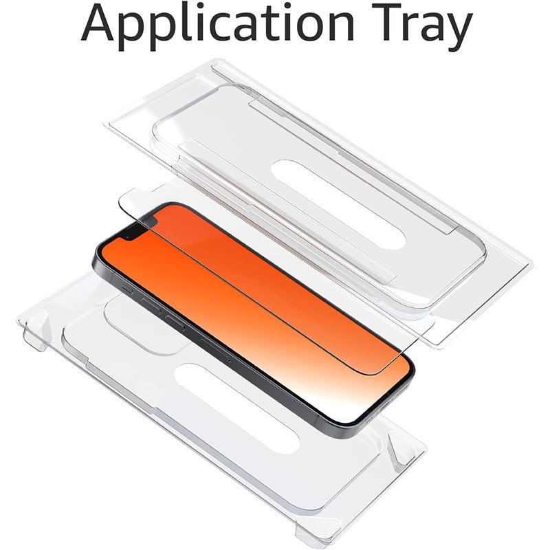 Amazon Basics - 2 Protectores Crital Templado Iphone 13 / 13PRO