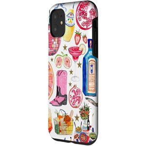 Carcasa para iPhone 11 Estética Verano Cowgirl Cow