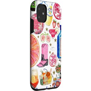 Carcasa para iPhone 11 Estética Verano Cowgirl Cow