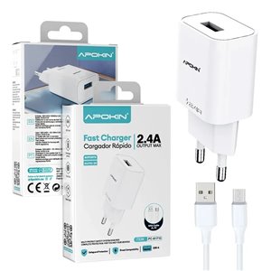 Cargador Red Entrada USB-A 2.4 A