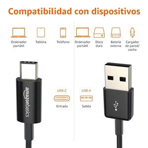 Amazon Basics Cable de Carga rápida USB-C a USB-A