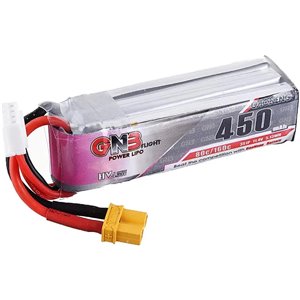 Gnb 11.4V 450Mah 80C 3S Lipo Batería Xt30 Enchufe para RC