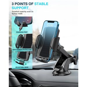 Hoppac Soporte Movil Coche, Sujeta Moviles para Salpicadero