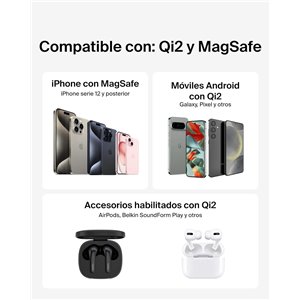 Belkin Cargador Inalámbrico Compatible con MagSafe