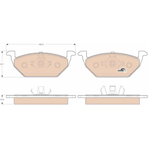 TRW GDB1984 Juego De Pastillas De Freno COTEC