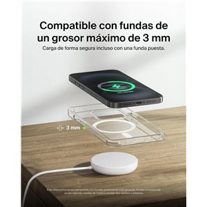 Belkin Cargador Inalámbrico Compatible con MagSafe