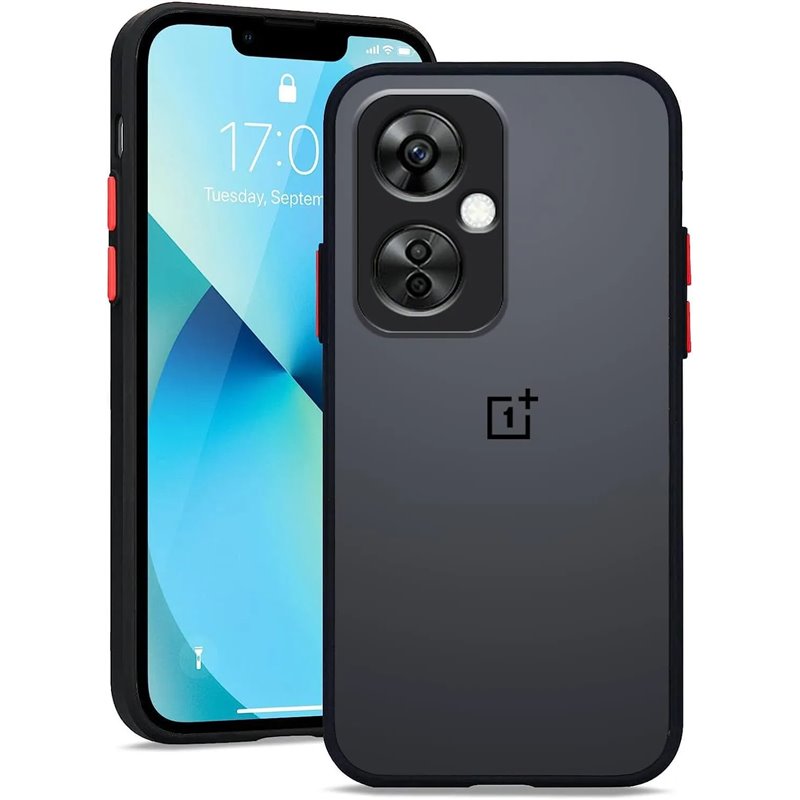 Funda Oneplus Nord CE 3 Lite 5G transparente Negra