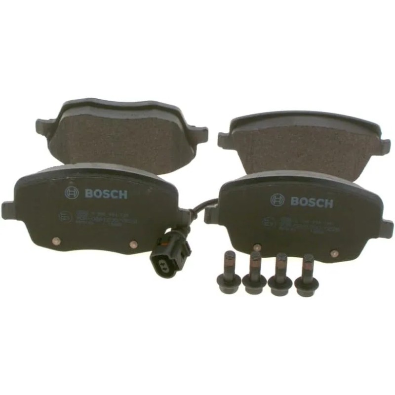 Bosch BP1015 - Pastillas de freno, Delantero - Calidad Bosch - Reducción de Ruido y Polvo - Certificación ECE-R90