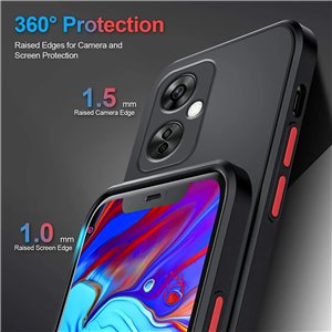 Funda Oneplus Nord CE 3 Lite 5G transparente Negra