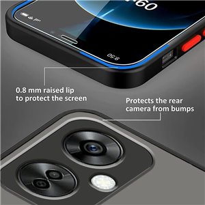 Funda Oneplus Nord CE 3 Lite 5G transparente Negra