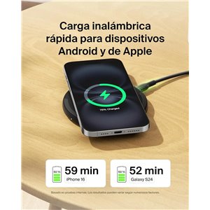 Belkin Cargador Inalámbrico de 15 W, Estación de Carga para iPhone 17, iPhone 16/15 Series