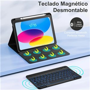 Vobafe Teclado for iPad 10 Generación 2022/11 Generación 2022/11 Generación A16 2025 (10.9/11 Pulgada)