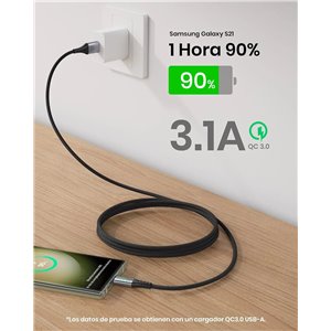 INIU Cable USB A USB C, [2m] QC 3,0 y 3,1A