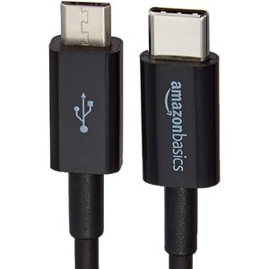 Cable USB-C a Micro USB 2.0, 15.2 cm - Negro