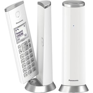 Panasonic KX-TGK212SPW Teléfono Inalámbrico Digital, Unidad Base y 2 Auriculares