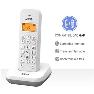 SPC Keops - Teléfono Inalámbrico con Pantalla Iluminada