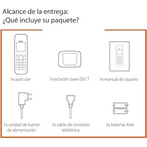 Gigaset Pure 120 - Teléfono inalámbrico DECT con f