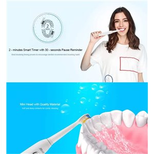 Seago Ultrasonic cepillo de dientes eléctrico color blanco. SG-507