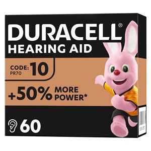 Pila audifono Duracell PR70 10 Blister 6 unidades