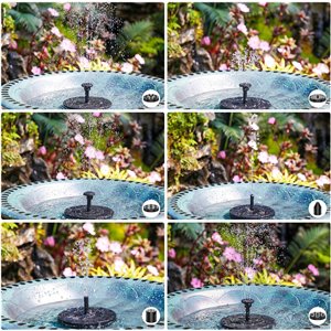 AISITIN 2,5 W Fuente Solar Jardin Exterior