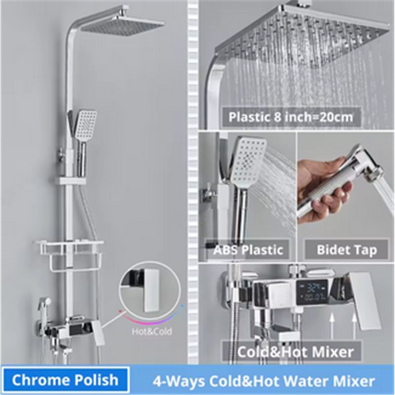 Grifo Ducha termostático pantalla Digital