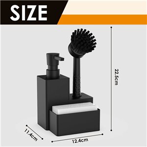 DISPENSADOR DE JABON DE COCINA CON SOPORTE DE ESPONJA