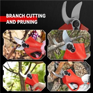 Tijeras de podar eléctricas sin escobillas de 2 velocidades y 30 mm de ONEVAN | Para batería Makita de 18 V