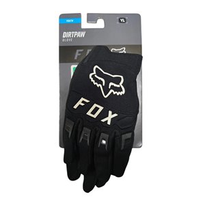 Fox Racing Guantes DIRTPAW - CE, Negro Blanco, YL
