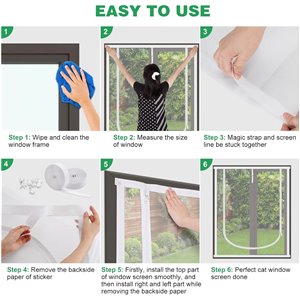 Pantalla para ventana de gato, protección para mascotas de 110 X 150 CM