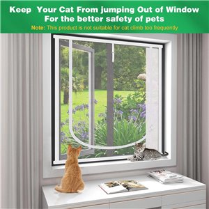 Pantalla para ventana de gato, protección para mascotas de 110 X 150 CM