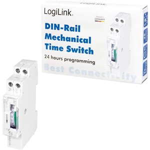 LogiLink ET0009 ET0009-DIN-RAIL - Temporizador con Temporizador mecánico