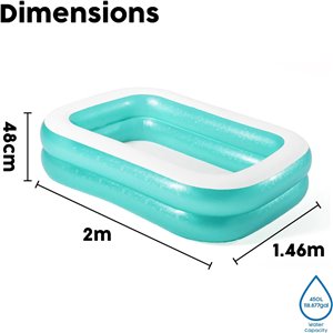 Bestway 54005 Piscina familiar inflable VERDE/AZUL