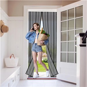 Sekey 80x205 cm Cortina Magnética de Puerta a Prueba de Mosquito para Puertas de Madera