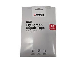GAUDER Cinta de Reparación de Mosquitera.(3 m x 50 mm - negro)