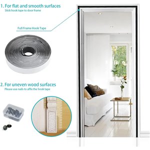 Mosquitera magnética puerta de Apalus.90 x 220 cm,