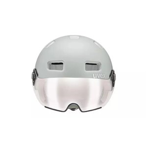Casco de ciclista Uvex Rush Visor ,  Papyrus-grey matt . 55-58 CM
