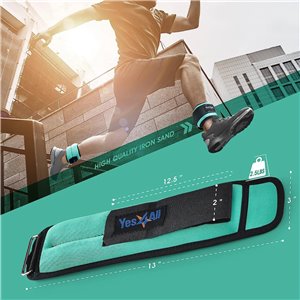 Pesas tobillos y muñecas de neopreno ,2 x 1,1 KG