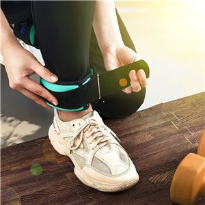 Pesas tobillos y muñecas de neopreno ,2 x 1,1 KG